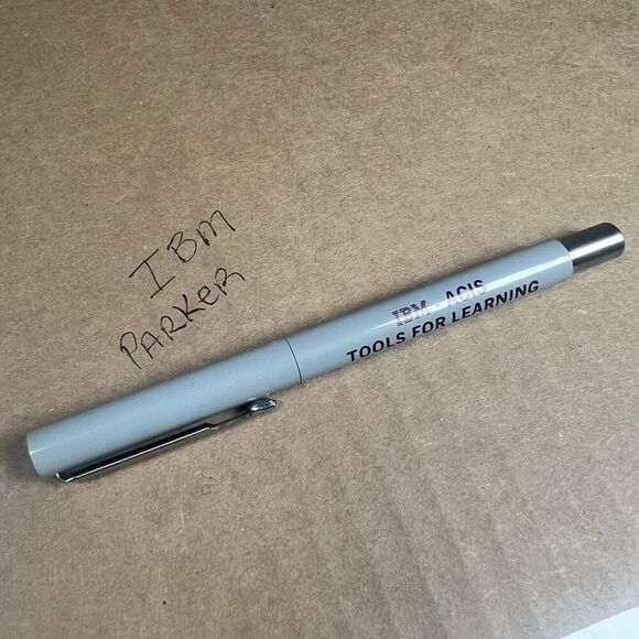 Vintage IBM ACIS Logo Parker Vector Roller Ball Pen Used - Picture 7 of 7